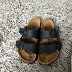 black two strap birkenstocks